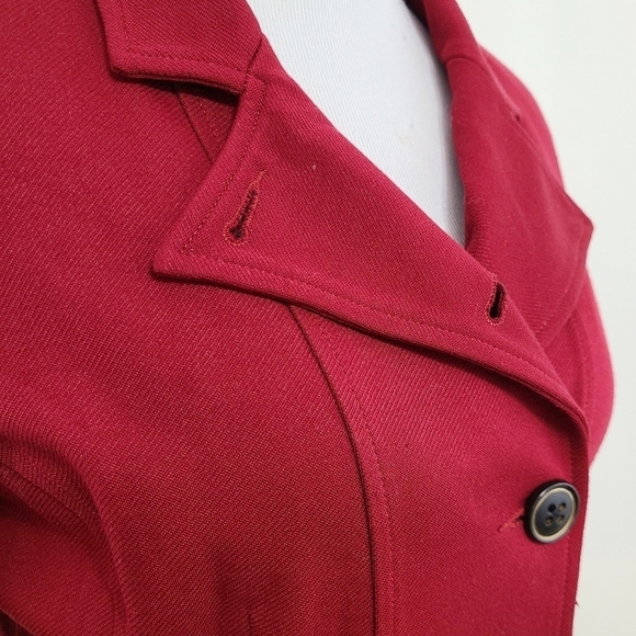 Cabi 3175 Outing Blazer dark red ponte jacket Women's size 4 - Picture 5 of 7